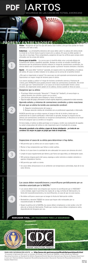 Sobre la seguridad de los cascos de fútbol americano (Artículo)