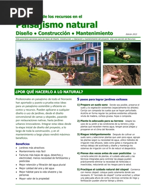 Uso eficiente de los recursos en el Paisajismo natural