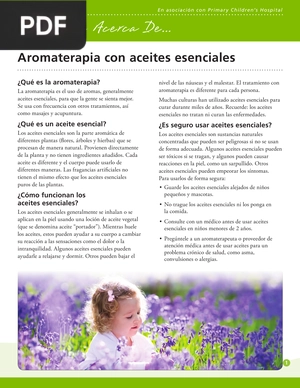 Aromaterapia con aceites esenciales (Artículo)