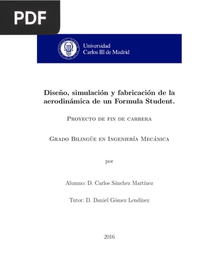 Diseño, simulación y fabricación de la aerodinámica de un Formula Student