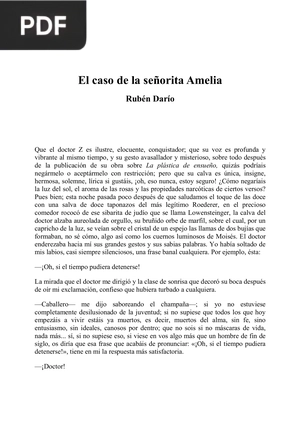 El caso de la señorita Amelia