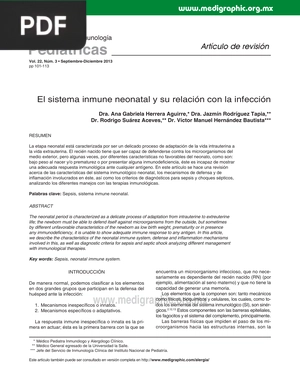 El sistema inmune neonatal y su relación con la infección