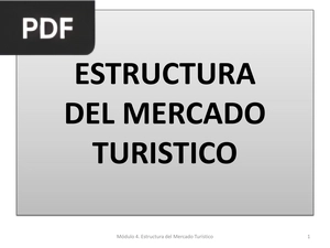 Estructura del mercado turístico (Presentación)