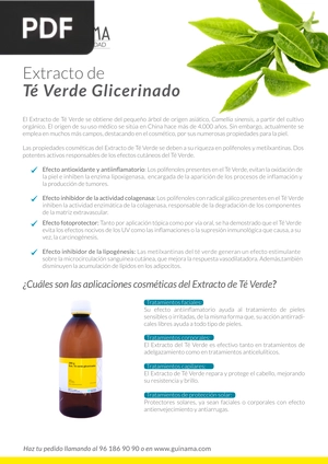 Extracto de Té Verde Glicerinado (Artículo)