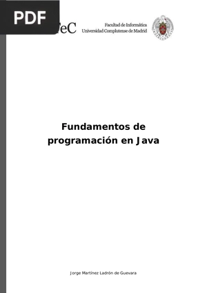 Fundamentos de programación en Java