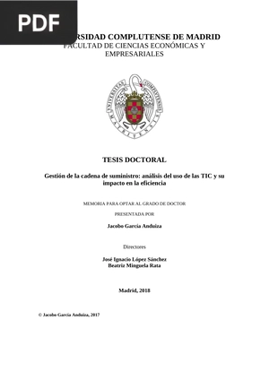 Gestión de la cadena de suministro: análisis del uso de las TIC y su impacto en la eficiencia