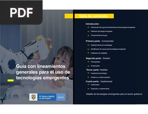Guía con lineamientos generales para el uso de tecnologías emergentes