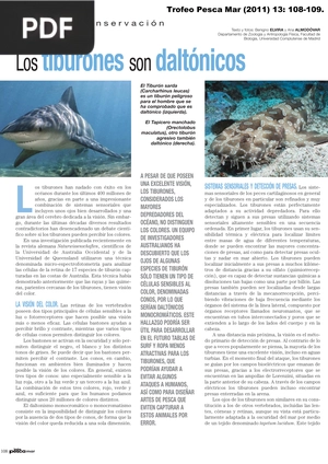 Los tiburones son daltónicos (Artículo)