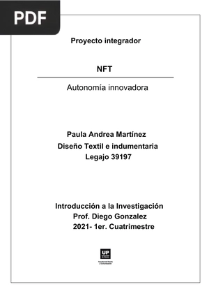 NFT. Autonomía Innovadora