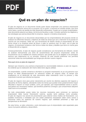 Qué es un plan de negocios (Artículo)