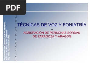 Técnicas de voz y foniatría