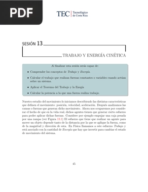 Trabajo y energía cinética (Artículo)