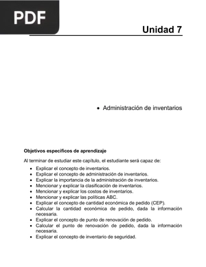 Administración de inventarios