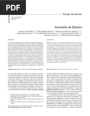 Anomalía de Ebstein (Artículo)