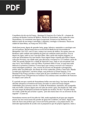 As Centúrias de Nostradamus (Portugués)