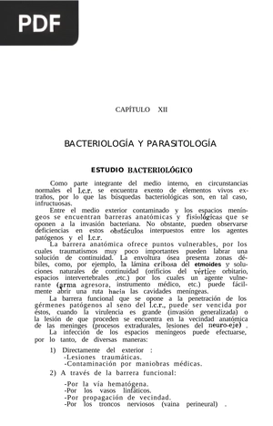 Bacteriología y parasitología