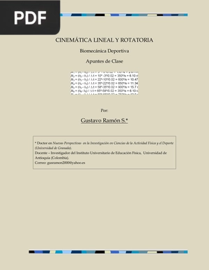 Cinemática Lineal y Rotatoria