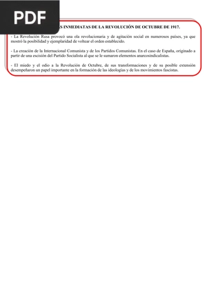 Consecuencias inmediatas de la revolución de octubre de 1917 (Artículo)