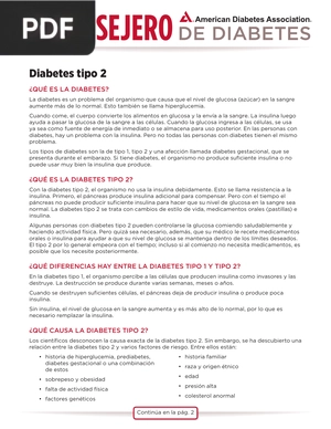 Diabetes tipo 2 (Artículo)