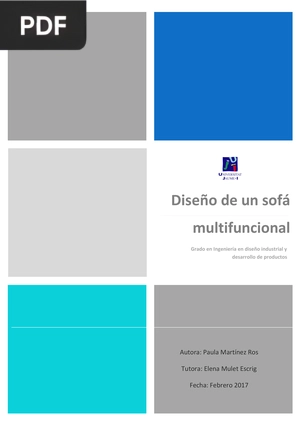 Diseño de un sofá multifuncional