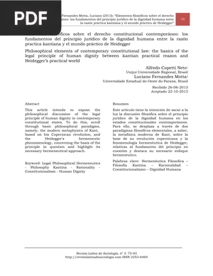 Elementos filosóficos sobre el derecho constitucional contemporáneo