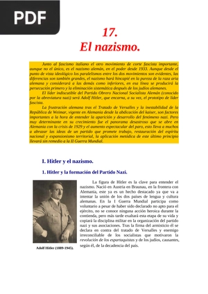 El nazismo (Artículo)