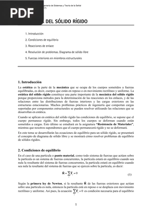 Estática de lo sólido rígido