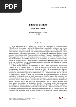 Filosofía política. Juan Sin Tierra