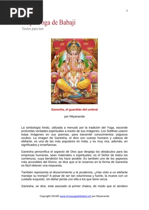 Ganesha, el guardián del umbral