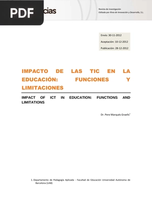 Impacto de las tic en la educación