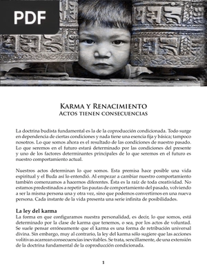 Karma y Renacimiento (Artículo)