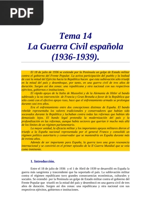 La Guerra Civil española (1936-1939)