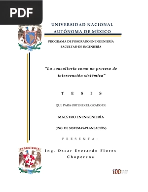 La consultoría como un proceso de intervención sistémica