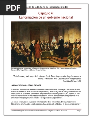 La formación de un gobierno nacional