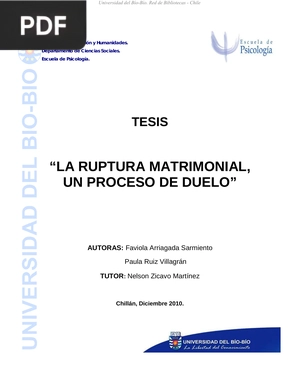 La ruptura matrimonial, un proceso de duelo