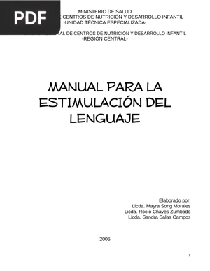 Manual estimulación lenguaje