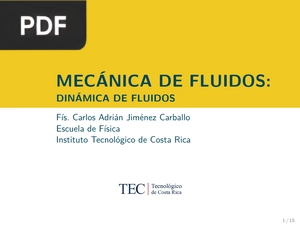 Mecánica de fluidos: dinámica de fluidos