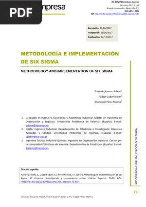 Metodología e implementación de Six Sigma