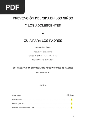 Prevención del sida en niños y adolescentes