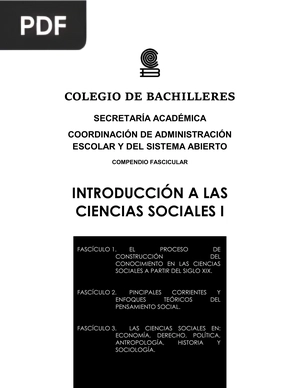 Introducción a las Ciencias Sociales I