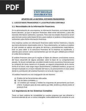 Análisis e Interpretación de Estados Financieros