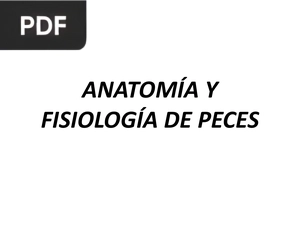 Anatomía y Fisiología de los Peces