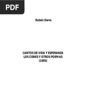 Cantos de vida y esperanza. Los Cisnes y otros poemas