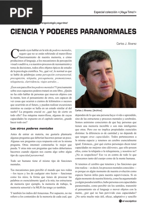 Ciencia y poderes paranormales (Artículo)