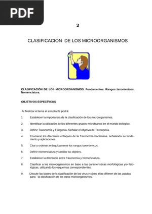 Clasificación de los microorganismos