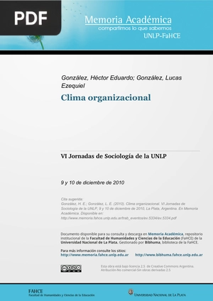 Clima organizacional