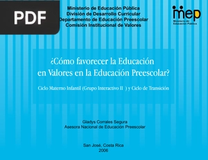 ¿Cómo favorecer la Educación en Valores en la Educación Preescolar?