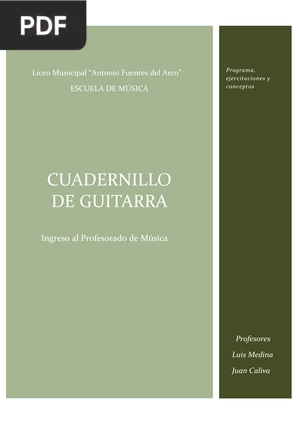 Cuadernillo de guitarra