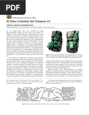 El Dios Celestial del Número 13 (Artículo)