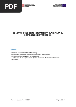 El networking como herramienta clave para el desarrollo de tu negocio (Artículo)